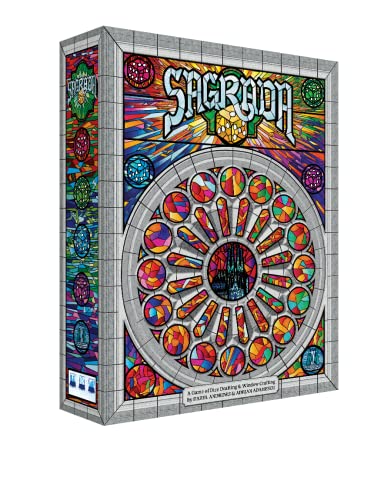 Sagrada Board Game | Family Game for Kids and Adults | Dice Drafting and Placement Strategy Game | Ages 10+ | 1 to 4 Players | by Floodgate Games