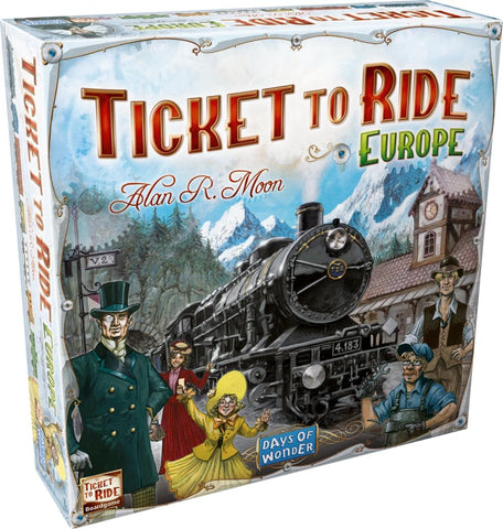 Ticket to Ride Europe Board Game - Embark on a Railway Adventure Across The Continent! Fun Family Strategy Game for Kids & Adults, Ages 8+, 2-5 Players, 30-60 Min Playtime