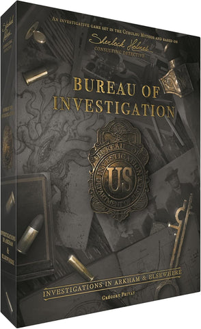 Sherlock Holmes Consulting Detective Bureau of Investigation: Investigations in Arkham & Elsewhere Board Game, Cooperative Mystery Game for Kids & Adults, Ages 14+, 1-8 Players, 120-240 Minute Playtime, Made by Space Cowboys
